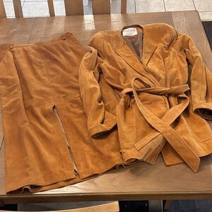 Danier Tan Suede Couture Jacket